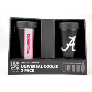 Logo Brands Officially Licensed Universal Coolie, 2 Pack - Alabama Crimson Tide